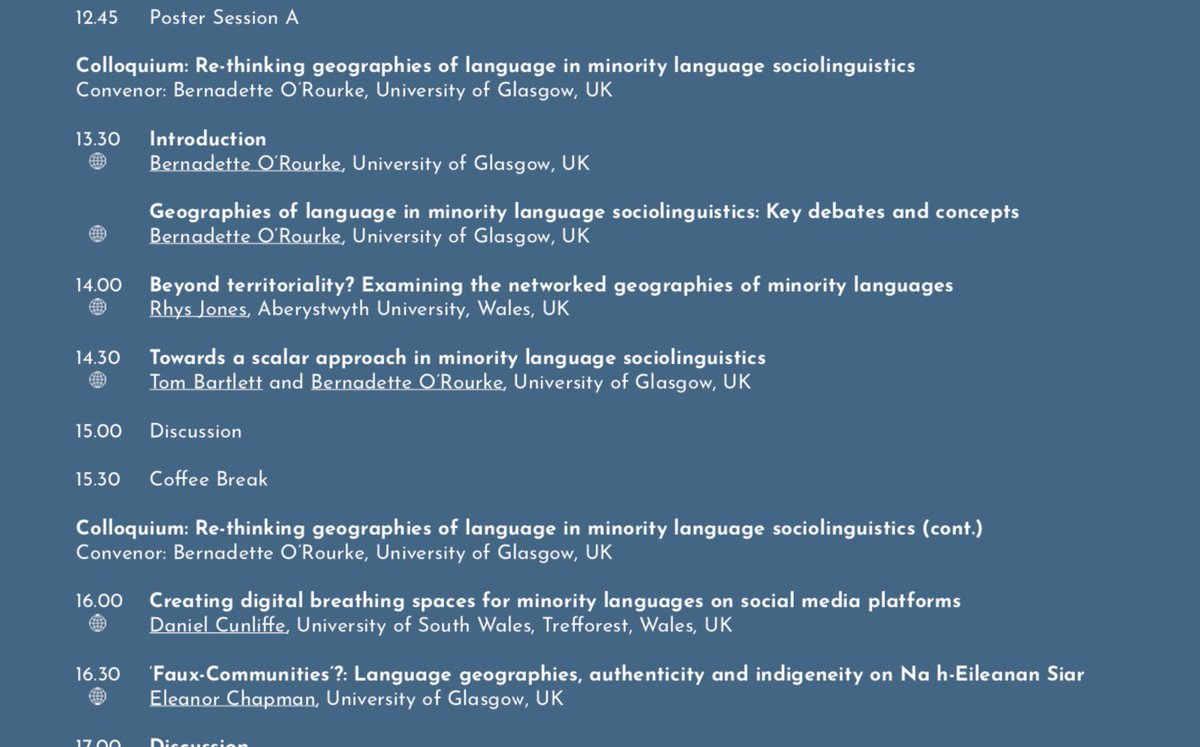 Half way through our panel at #SS24Ghent on Re-thinking geographies of language in minority language sociolinguistics