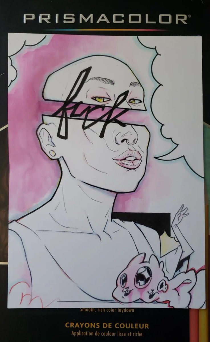 "F#CK" 
Mix media.
Created for the "Keep It 100" Dope Art Show.
 #illustration