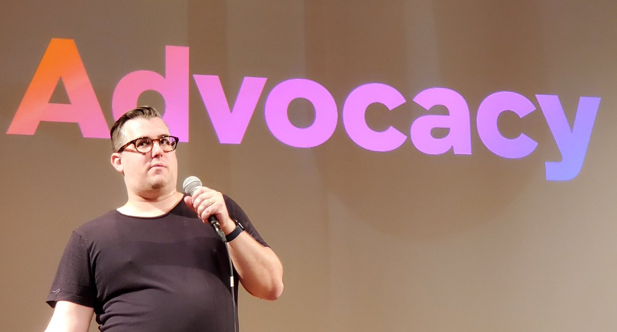 This is the best takeaway for me at this year's #PSEWEB. At work I often get into trouble for being too much of an advocate for our audiences. But <a href="/joelgoodman/">JOEL GOODMAN</a> says advocacy is key in hospitable design. He said it so it must be true.