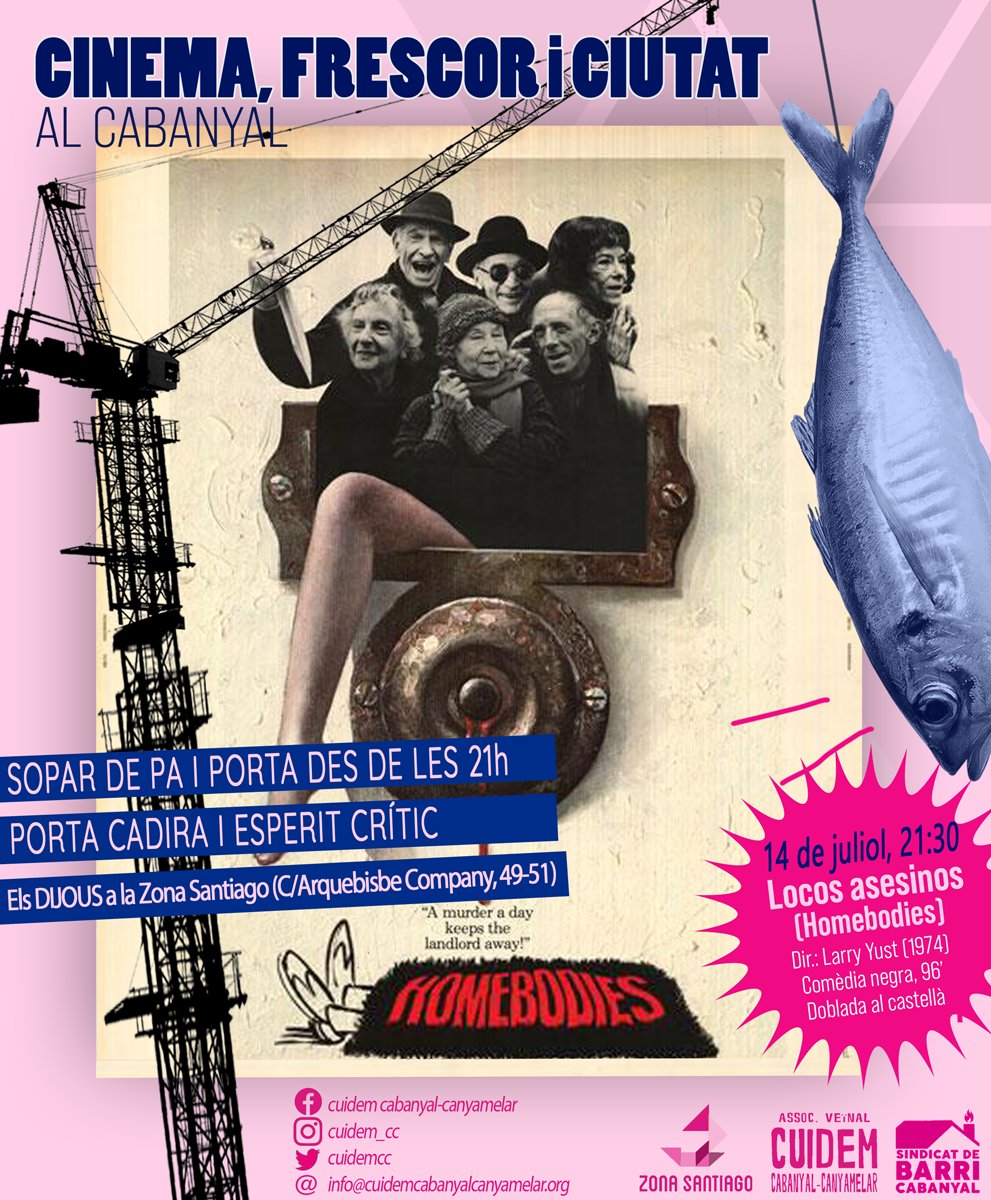 🎞️Seguim amb el cinema d'estiu al Cabanyal.
Us esperem hui a les 21:00h!