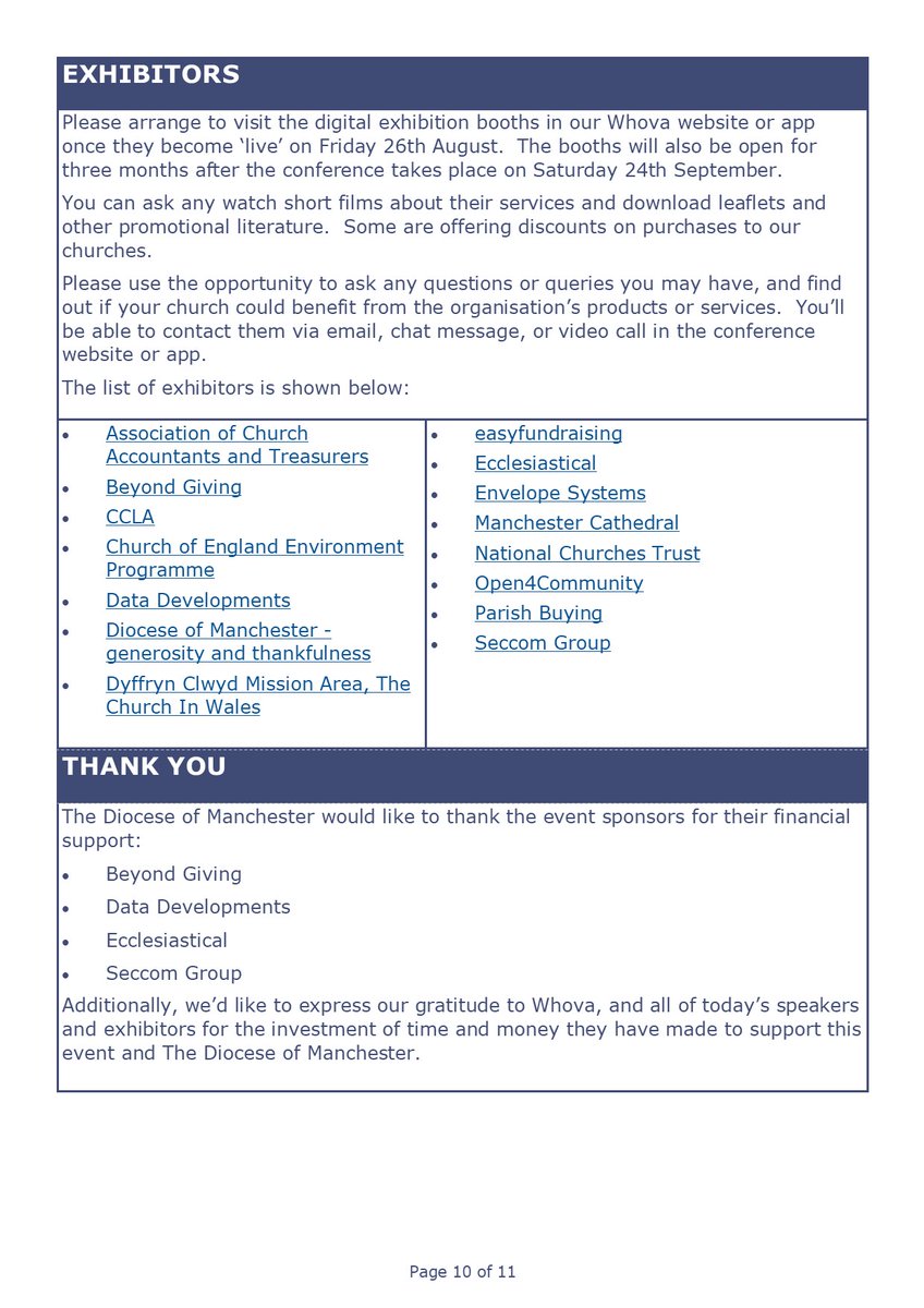 giftaidlite's tweet image. The list of online exhibitors confirmed so far 6/6

@churchofengland @DioManchester #Churches #Generosity #Thankfulness @ACATtweets #BeyondGiving #CCLA @data_dev #DyffrynClwydMissionArea @easyuk @EnvelopeSystems @ManCathedral @NatChurchTrust  @Idoxgroup @ParishBuying #SeccomGroup