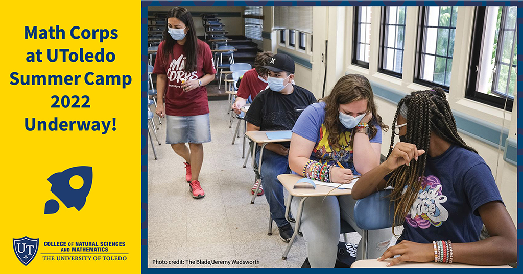 UToledo_NSM's tweet photo. The new #MathCorps @UToledo #SummerCamp is officially underway! Dr. Funda Gultepe, #UToledoMath, is featured in a @toledonews article discussing the summer camp: https://t.co/H6jlCkeTk5
Welcome to the inaugural #MathCorpsUToledo summer camp students! #KidsTeachingKids #UToledoNSM https://t.co/zrBVftvji7