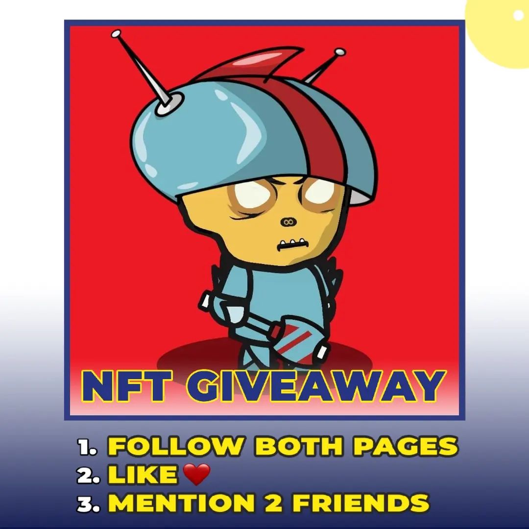 😍🎁 NFT GIVEAWAY 🎁 😍

Join this NFT giveaway on "INSTAGRAM" to win this cool NFT 🤩

Link - instagram.com/p/Cf_kBoNM0Os/…

Do all tasks on the image! 👆
Follow both:
@dailynftgiveaway
<a href="/BoredBabyDevil/">BBD NFTs</a>

⏳️Only  48 hours ⌛️ 

#NFTs #NFTGiveaway #nftcollector
#nftarti̇st #NFTCommunity