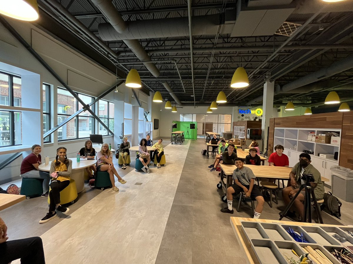 STEMnaut's tweet image. It’s field trip day at the @BotsIQSWPA @CommCharterAcad #TechWorksatCCA summer camp. Today we are so excited to be visiting #Aethon Robotics.