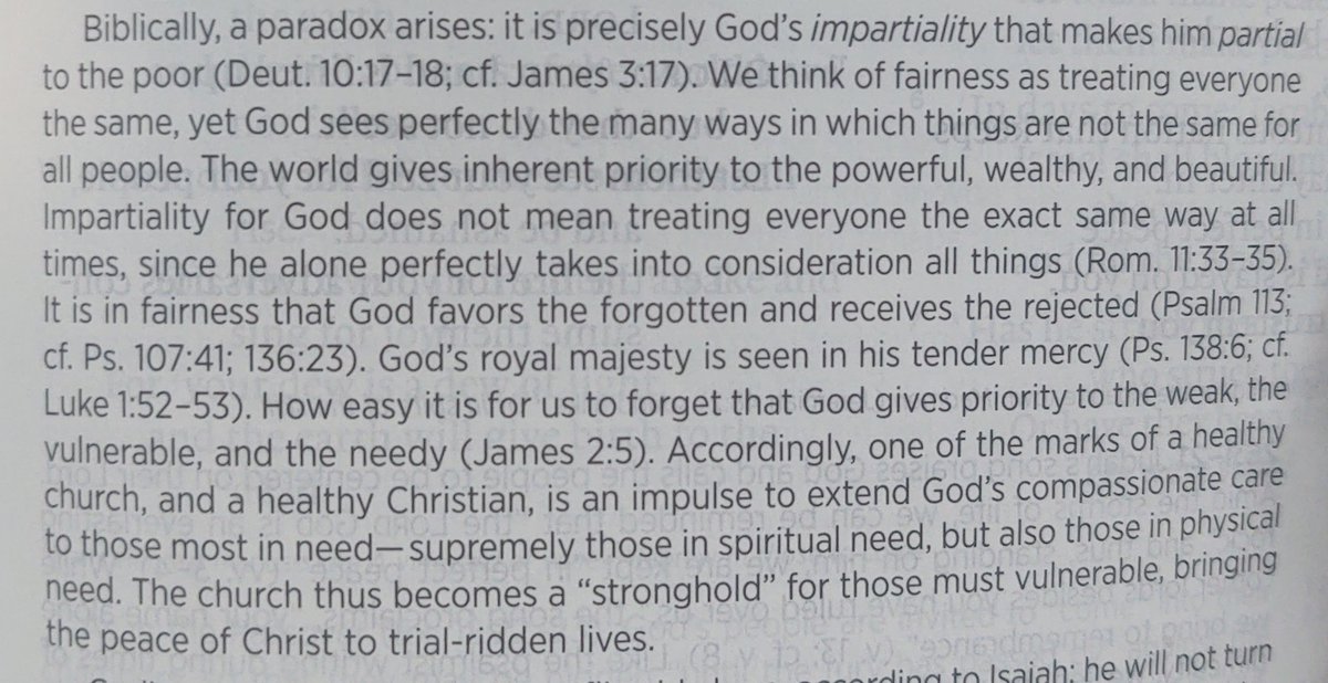 jordanmdahl's tweet photo. "It is precisely God's impartiality that makes him partial to the poor." ESV gospel transformation study Bible notes on Isa 25 https://t.co/rMyUnv0IeI