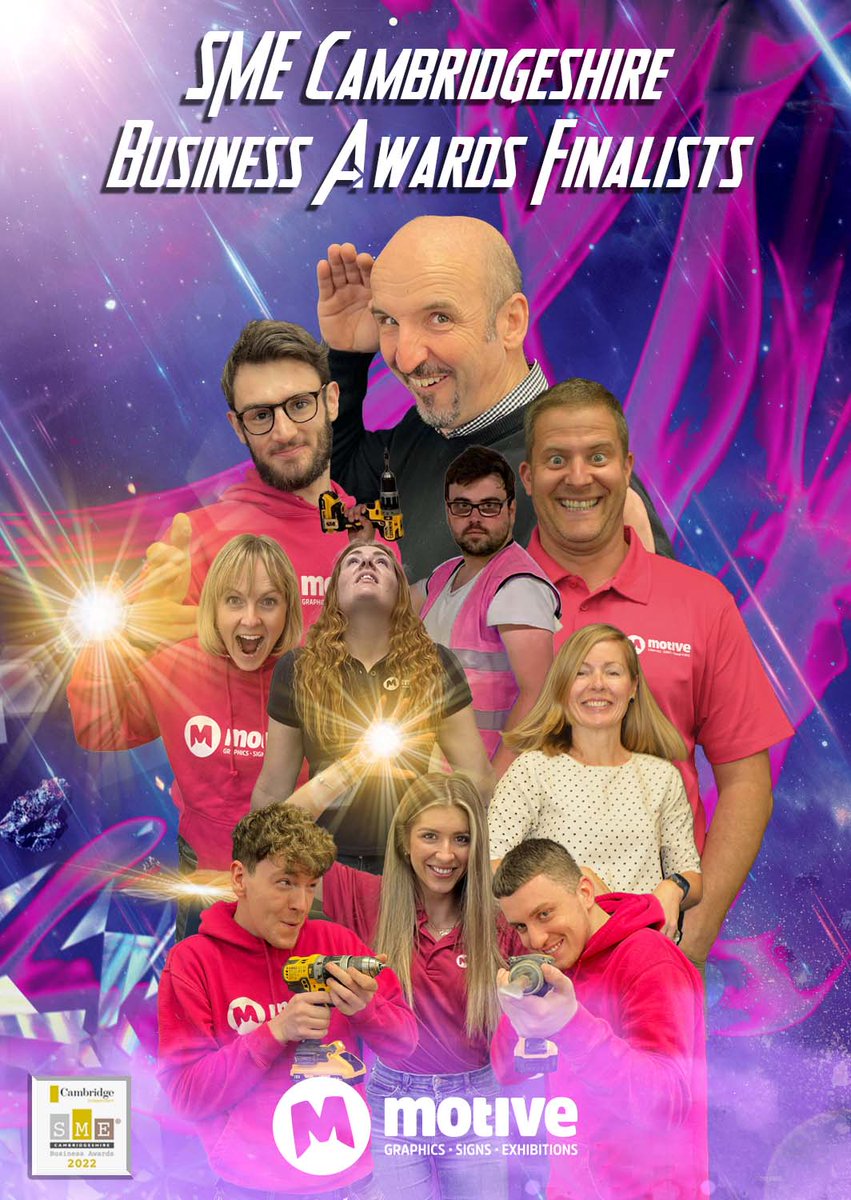 We are having a ‘pinch-me’ moment at Motive HQ!

This morning we found out we are finalists for two SME Cambridgeshire Business Awards!:

⭐ Business Chameleon category
⭐ Edward Marshall is a finalist in the Young Business Person of the Year.

<a href="/eventsandprmk/">SME Business Awards</a> #SMECambs