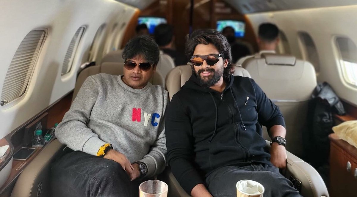 AlluArjunHCF's tweet photo. #DJ Combo is back for an AD Shoot 📸

 ICON STAR @alluarjun &amp; @harish2you https://t.co/rTuQcWqGXK