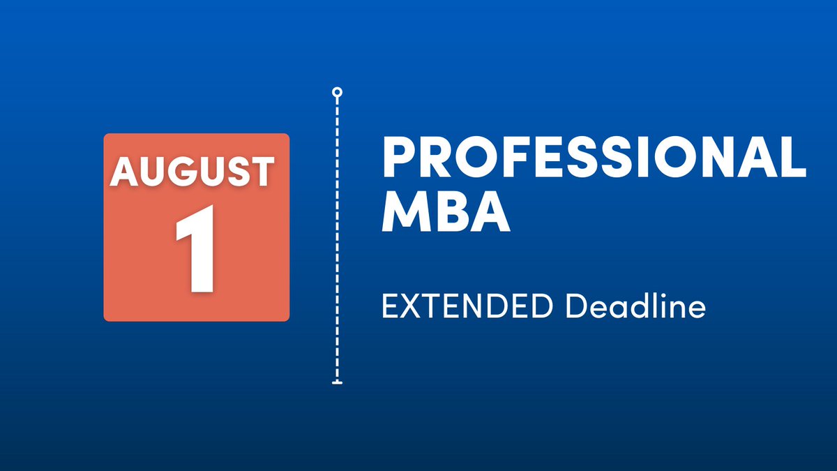 You can still do it! Begin this August and you could earn an MBA in our flexible, part-time program in as few as 27 months. Apply today. #UBMBA #UBPMBA
bit.ly/3AO8bZj