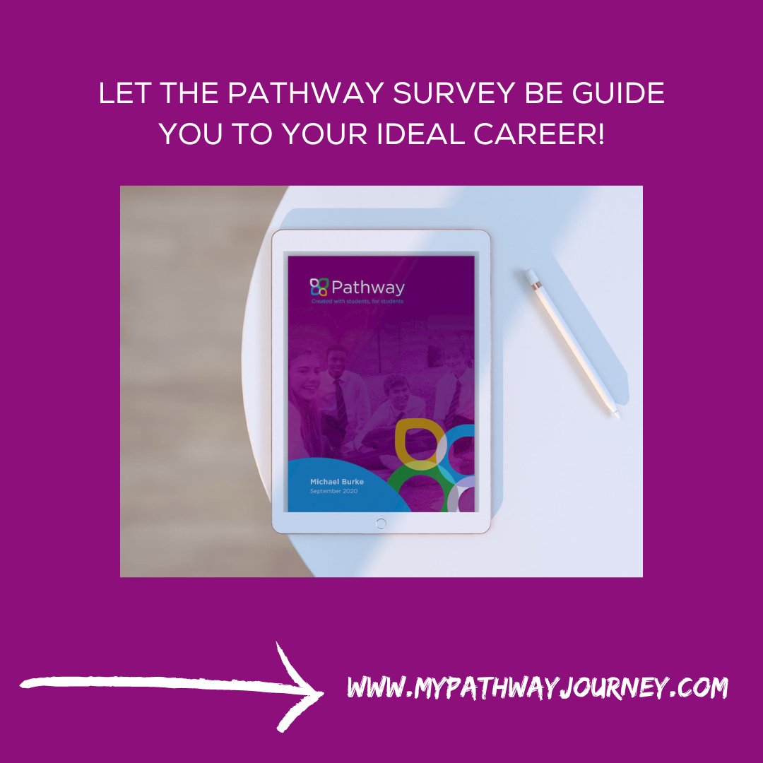 PathwayJourney's tweet photo. The Pathway Survey is the perfect tool to guide you in the right direction to choose a college course you love! Take it now to confirm your CAO choices before Results Day 🙌 https://t.co/VnxC293GoK