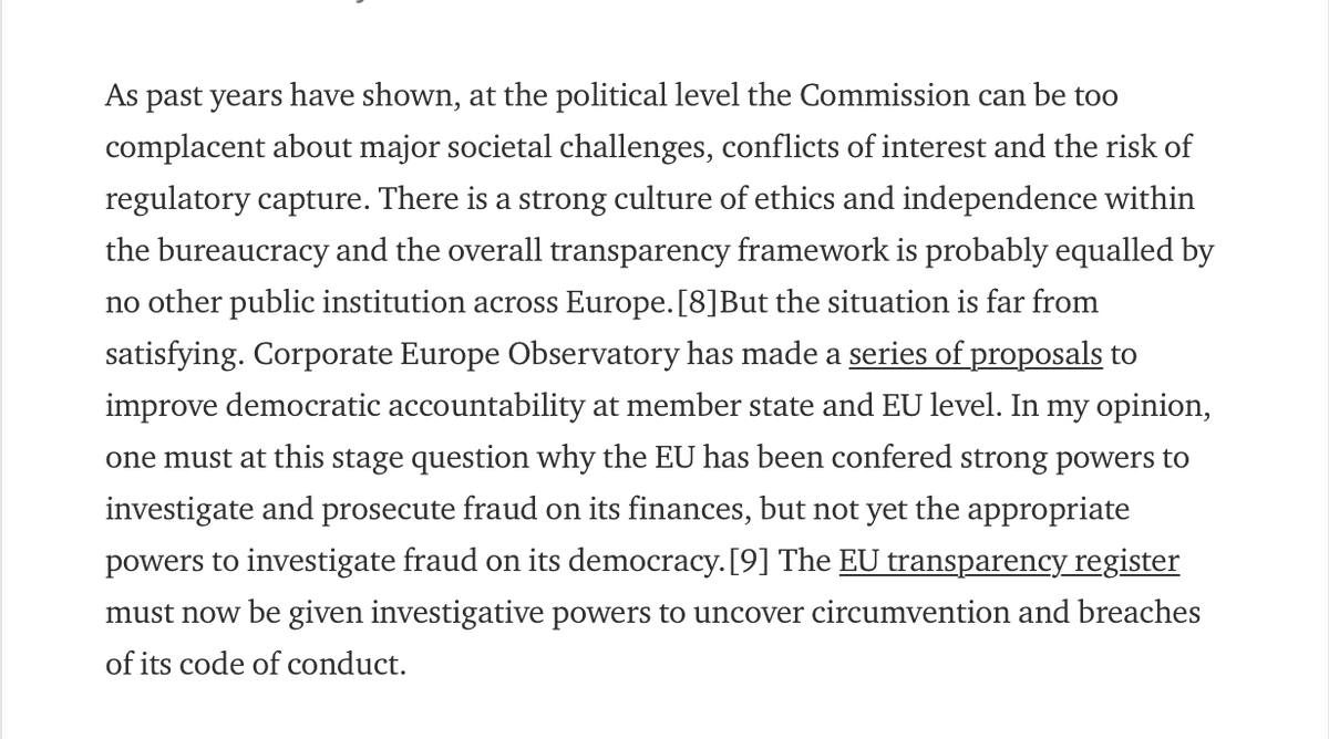 GRiekeles's tweet photo. 3⃣ Transparency + democracy in & around EU institutions is critical.
The EU has strong powers to investigate fraud on its finances but not on its democracy.
EU's #TransparencyRegister must be given investigative powers to uncover circumvention & breaches of its code of conduct. https://t.co/gH0HBH0jqT