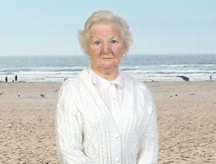 TheOnion's tweet photo. Grandma Excited To Show Off New Beach Sweater https://t.co/xbMdtaCtG6 https://t.co/CkcuU5Rfzv