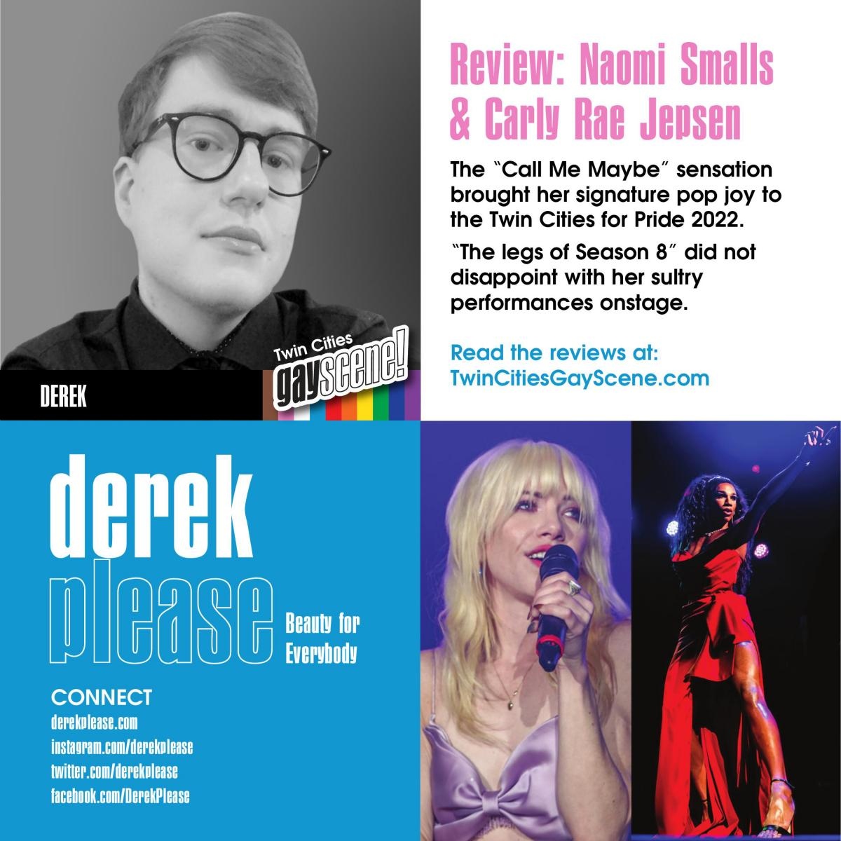 TCGayScene's tweet photo. DEREK PLEASE⁠
Beauty For Everyone.⁠
Featuring Carly Rae Jepsen &amp; Naomi Smalls
Read the story at https://t.co/8b8fjpDDwa ⁠

@TwinCitiesGayScene⁠
@TCGayScene⁠
@DerekPlease
⁠
#TCGayScene #twincitiesgayscene #glbtq #lgbtq #minneapolis https://t.co/8DIDJ77AsD