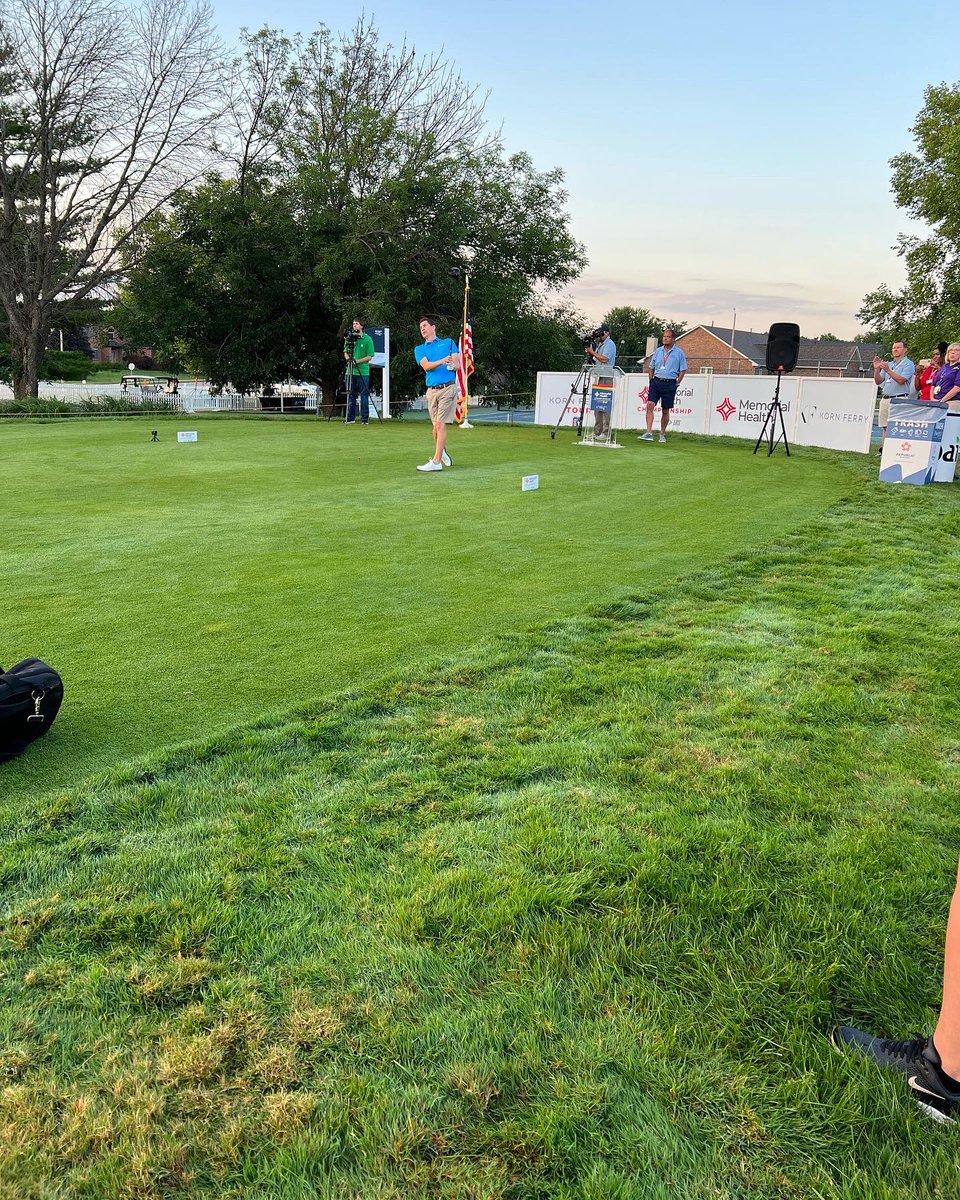truckkarma's tweet photo. We are rolling here for round 1 of the @MHChampionship! Awesome crowd for the ceremonial first tee shot! #morethanagame #family https://t.co/yBFXNHQ1ry