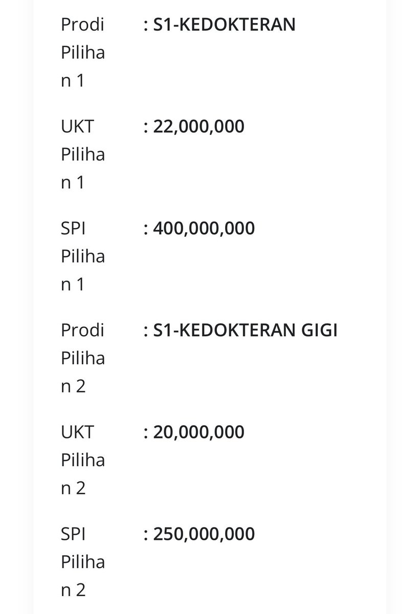 sbmptnfess's tweet photo. ptn! undip kemitraan spi nya 400jt buat kedokteran, aman ngga ya?🥺 https://t.co/oSn8Yp8jVV