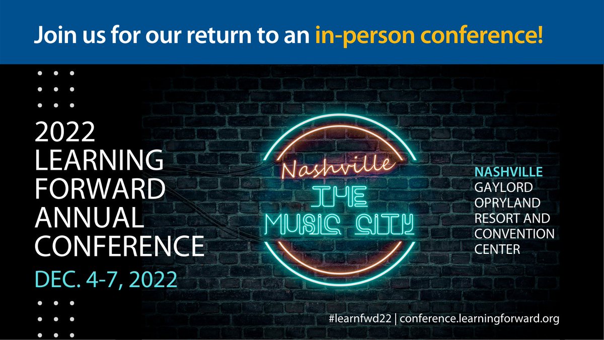 LearningForward's tweet photo. Learning Forward's 2022 Annual Conference offers a rich and diverse agenda with 235 sessions focused exclusively on professional learning for educators. There is still time to take advantage of early bird registration discounts! #LearnFwd22 https://t.co/Qru5TUH1TG https://t.co/9Ojs0cn3DZ