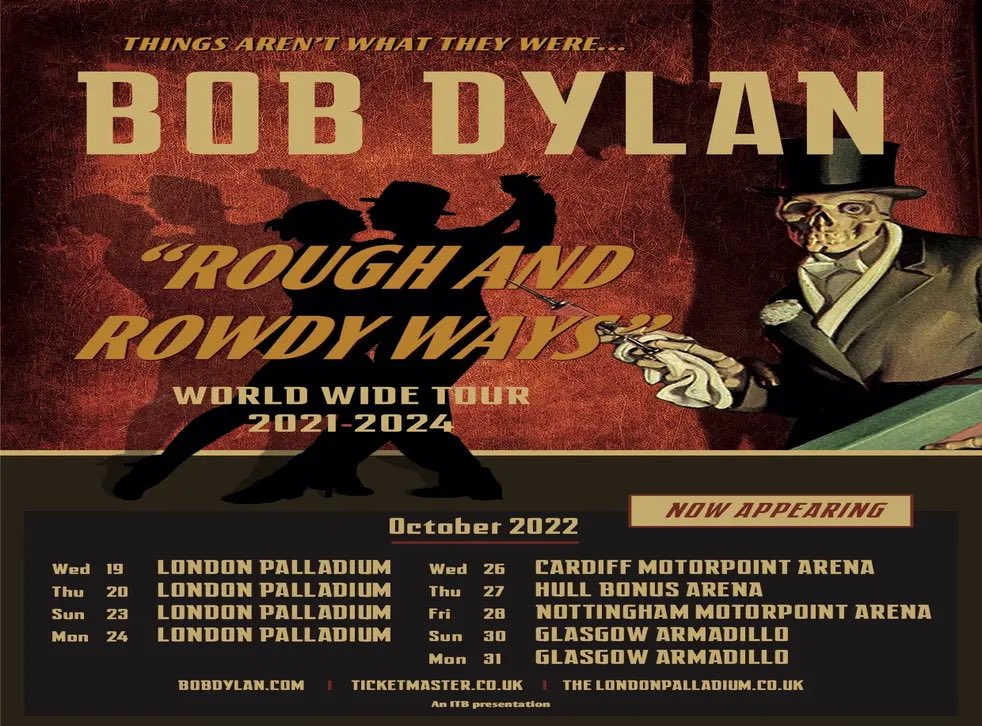 SeanMacGobhann's tweet image. Ticket secured for Bob Dylan in the Palladium pre-sale. Nicht billig as my German friends would say. Hope to pick up one for Cardiff tomorrow and then there's Springsteen next week #emptywallet #BobDylan