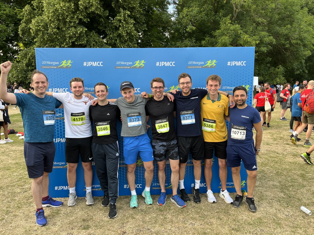 Trailstonegroup's tweet image. Last week, our London office participated in @JPMorgan's Corporate Challenge. Our team had a great time joining in the 5.6-kilometer road race in beautiful Battersea Park. A big thank you to those who were able to make it! 🏃 #ThrowbackThursday