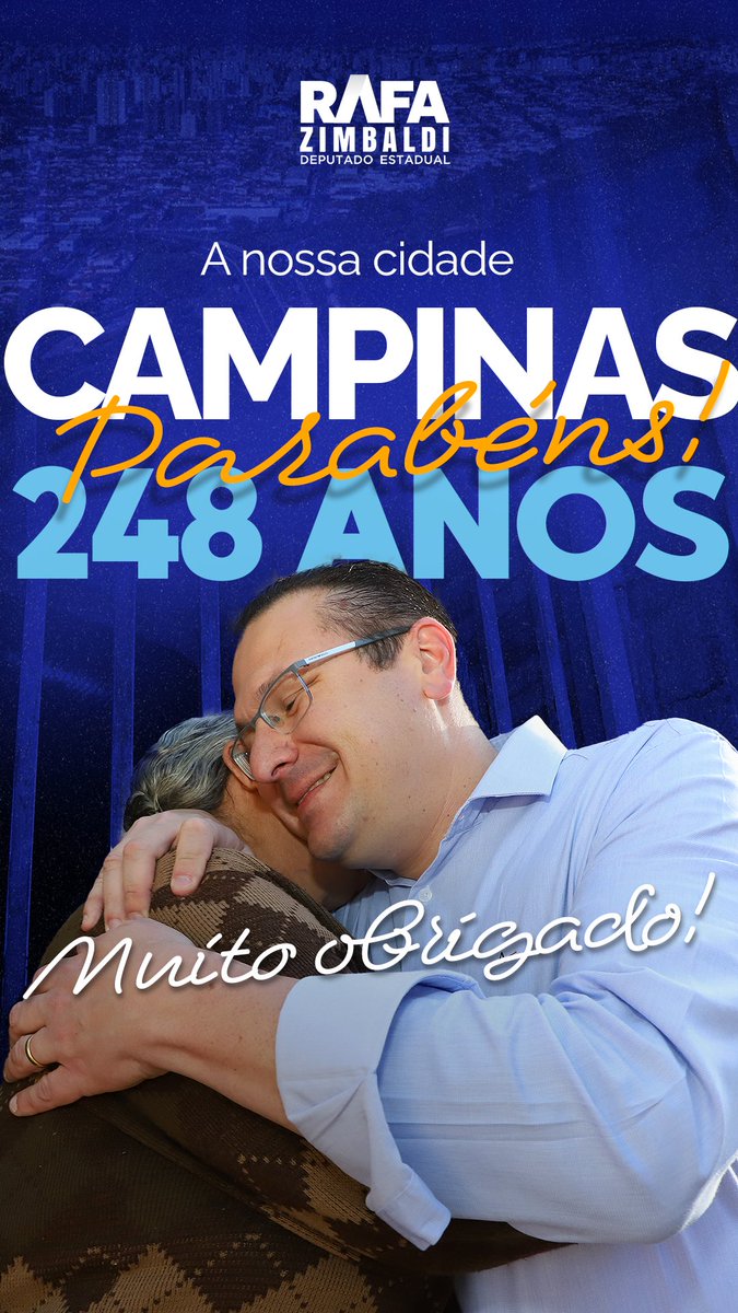 ZimbaldiRafa's tweet photo. 🎂🎉🥳 Parabéns, Campinas, pelos seus 248 anos. Nossa cidade completa mais um aniversário hoje. #campinas #campinassp #campinaseregião #rafazimbaldi #campinas248anos https://t.co/bQFw99PNjT