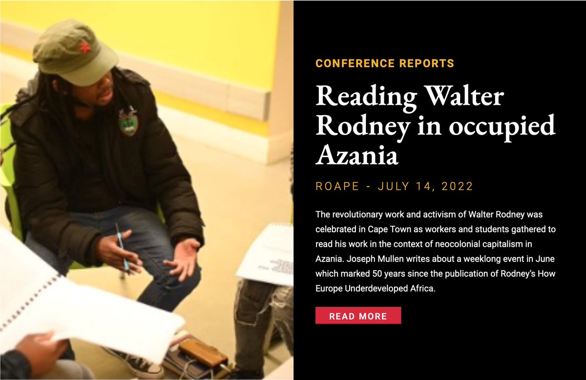 Thanks to <a href="/Marxist_Oldman/">Vusi Oldman Mahlangu</a> <a href="/phethani4/">For A Marxism Without Guarantees</a> <a href="/Nyikiwa_S_Lot/">S Lot</a> as well as <a href="/ROAPEjournal/">ROAPE journal</a> and <a href="/LeoZeilig/">Leo Zeilig</a> for this: roape.net/2022/07/14/rea…