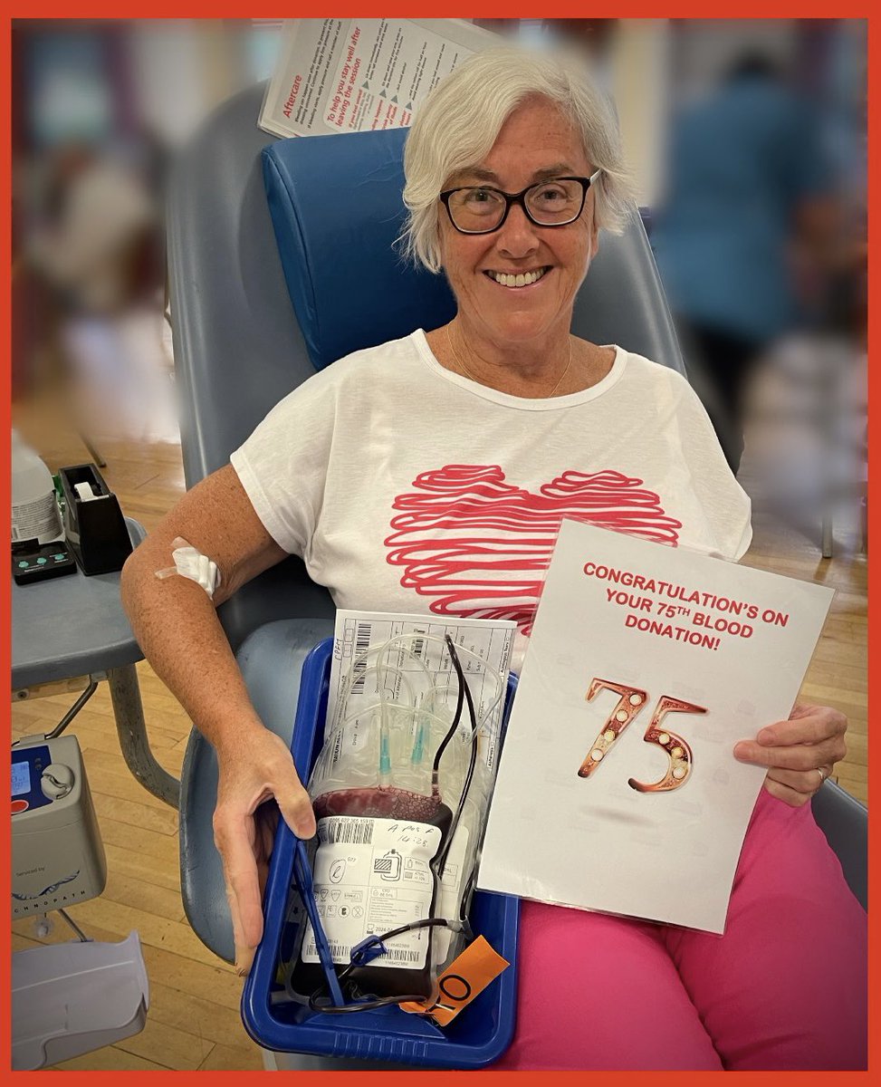 Just reached my 75th A+ with Ro subtype whole blood donation 🩸 #feelingaccomplished #dosomethingamazing #giveblood #savealife <a href="/GiveBloodNHS/">Give Blood NHS 🩸🩹</a> <a href="/NHSBT/">NHS Blood+Transplant</a>
