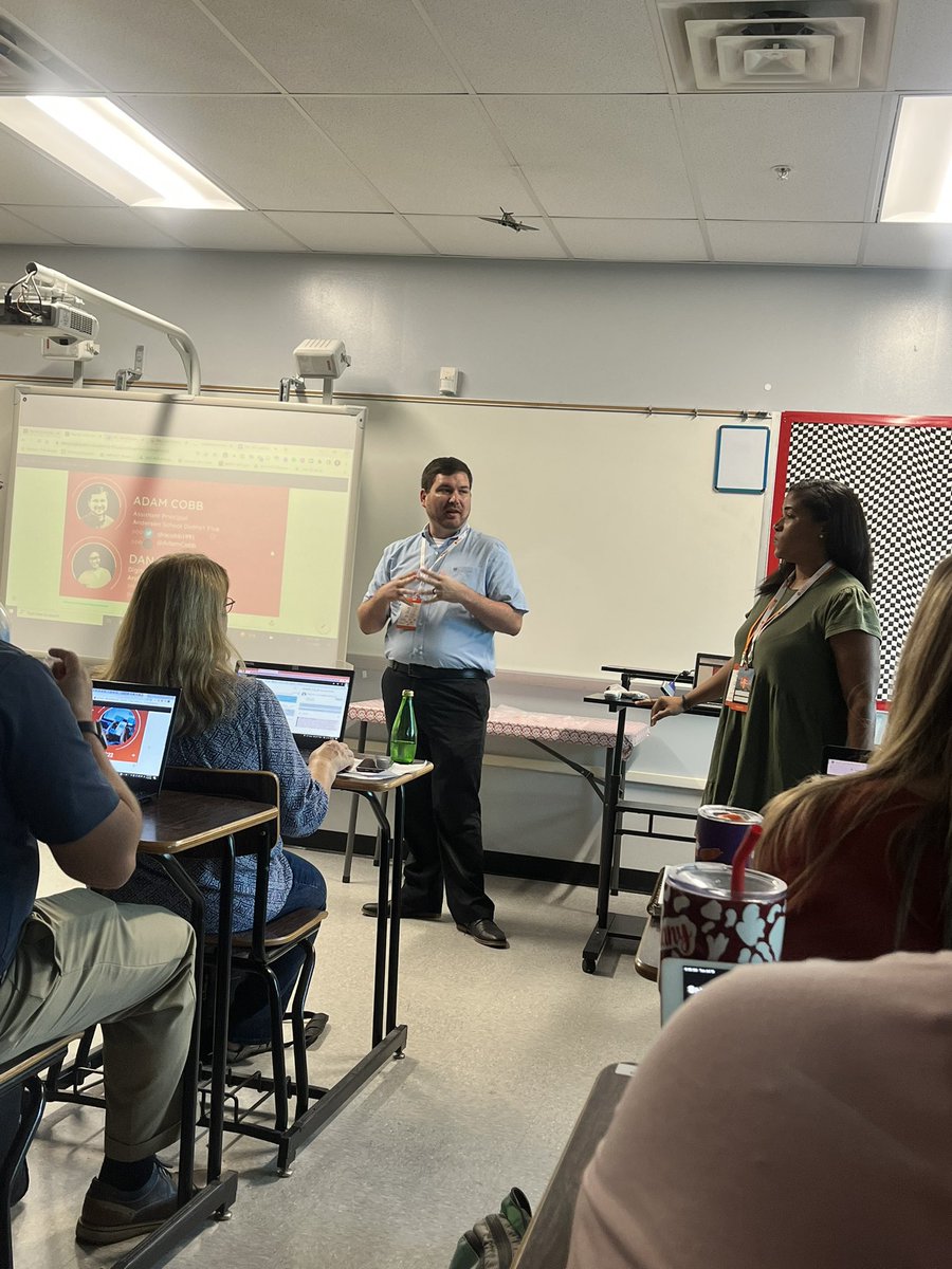 Presenting at <a href="/upstatetech/">Upstate Tech Conf</a> is always a BLAST! This is truly the best #edtech conference around. Here’s to the <a href="/EdTechGCS/">GCS Ins. Technology</a> team for a job well done. A BIG thank you to everyone who attended one of my sessions &amp; to <a href="/DanaeAcker/">Danae (she/her)</a> for being a dynamic tag-team partner. #2022UTC #PD