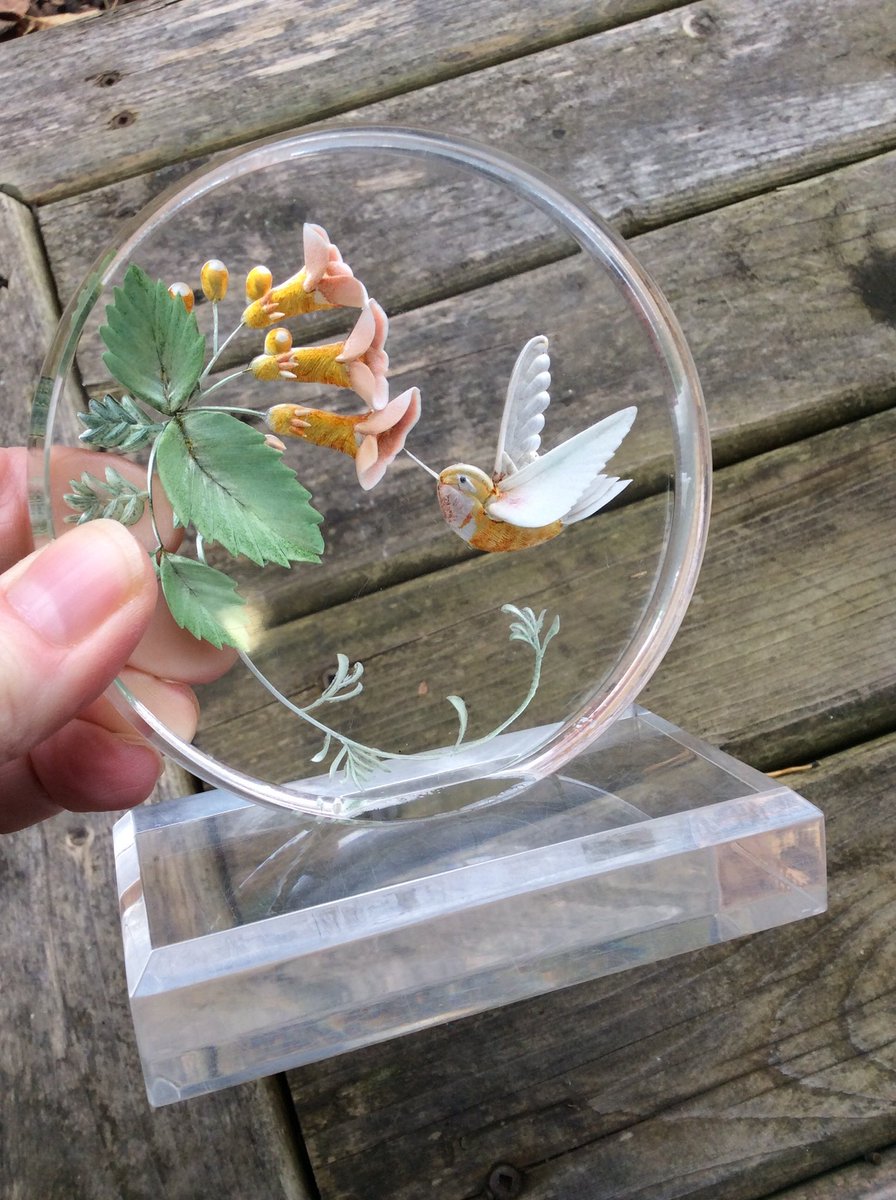 Excited to share the latest addition to my #etsy #etsycanada #etsyvintage shop: #Vintage #Lucite #Hummingbirds  #ReversePainted #Carvedlucite #VintageVigo #Canada #estatesale #paperweights #reversecarved #flowerpaperweight #lucitepaperweight 🇨🇦 etsy.me/3IB2aAY