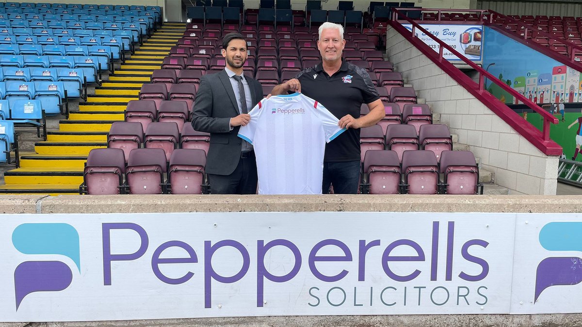 CommercialSUFC's tweet photo. ๐ค Scunthorpe United is delighted to announce that long-term club partner @Pepperells will continue as back of shirt sponsors for the 2022-23 season ๐ https://t.co/8aA1r7GWYJ
#UTI #IRON https://t.co/IPV4sUh3Mb