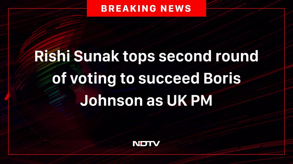 #RishiSunak tops second round of voting to succeed #borisjonhson as UK Prime Minister. #UK #BREAKING #BorisMustGo #UnitedKingdom