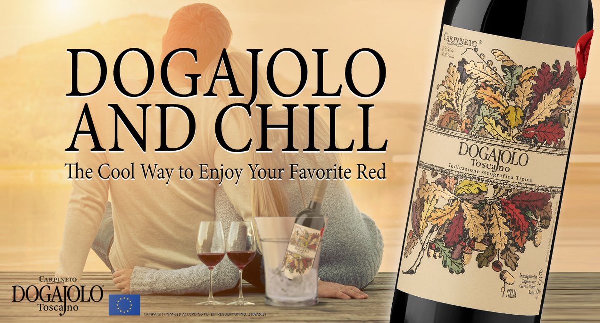 Temperatures are rising, but we've got a way to cool off while still enjoying red wine - give the bottle some chill! The fruit-forward flavors (like in <a href="/CarpinetoWines/">carpinetowines</a> Dogajolo Rosso) are reminiscent of summer lunches in Tuscany, where wine starts chilled &amp; slowly warms.