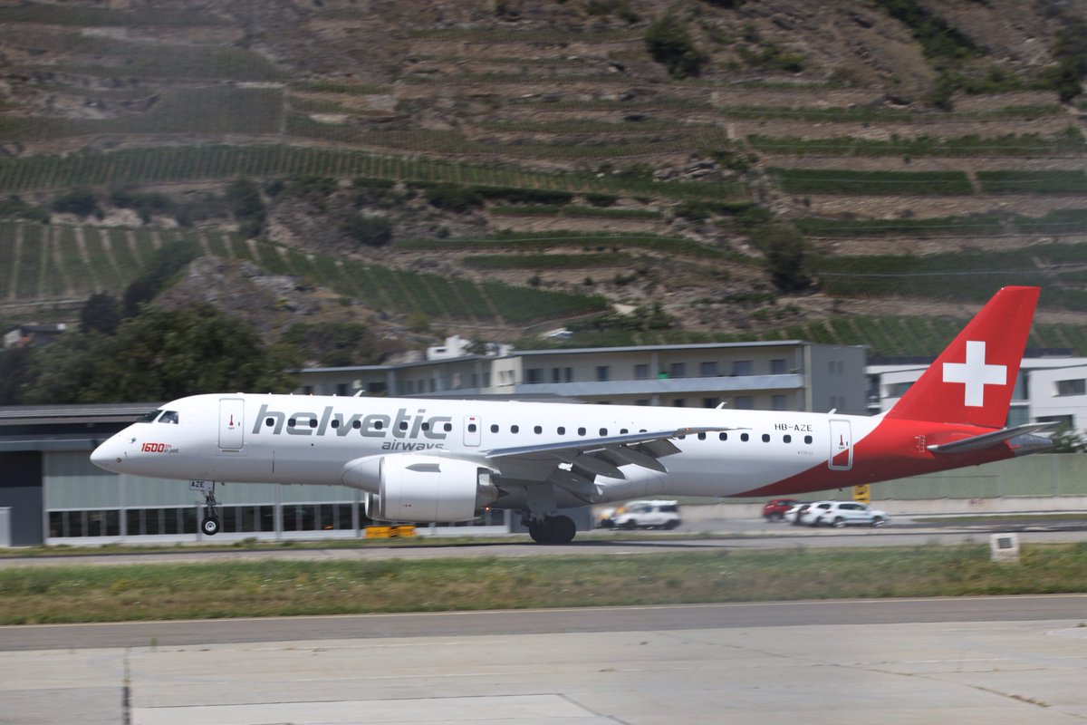 jet_stories's tweet photo. #embraer #e190e2 from @SionAirport to @palmademallorca @helvetic_en https://t.co/K5VqSJY3lq