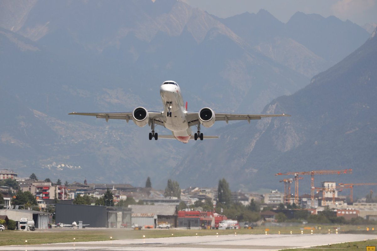 jet_stories's tweet photo. #embraer #e190e2 from @SionAirport to @palmademallorca @helvetic_en https://t.co/K5VqSJY3lq