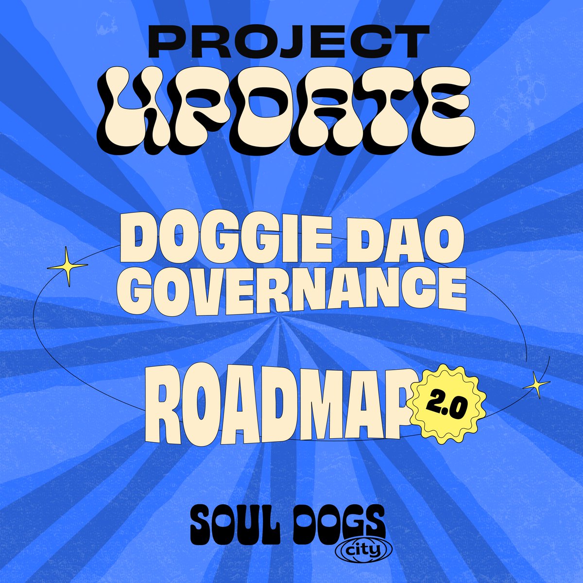 SoulDogsCity's tweet photo. What's next in Soul Dogs City?

Moving forward SDC should be a shared, democratic vision guided by both the team &amp; our community

We will introduce a DAO governance model for holders to create &amp; vote on proposals from fellow Soul Dogs &amp; Dog House holders https://t.co/tthX3QBhKS