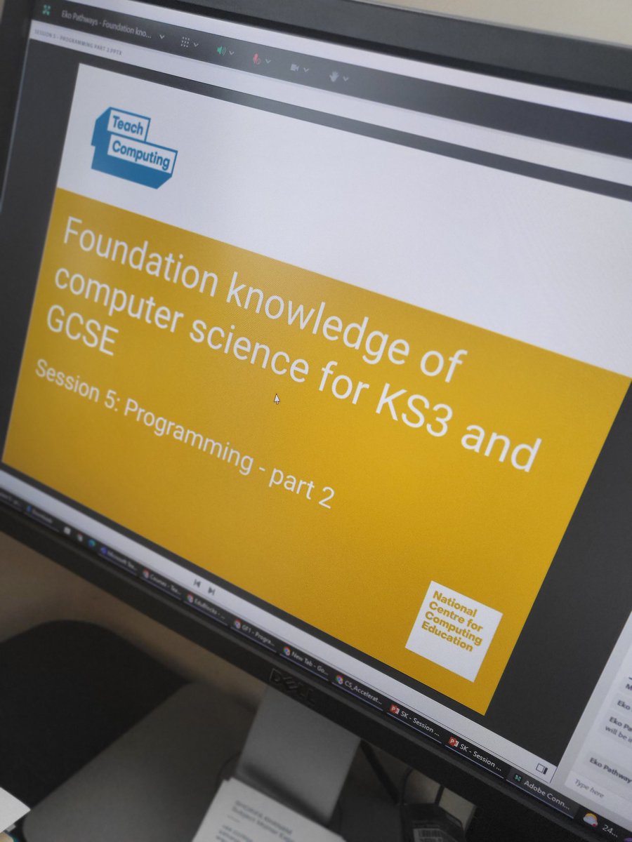 Last remote course facilitated <a href="/WeAreComputing/">National Centre for Computing Education</a> #csa for 21-22
<a href="/cs_essex/">Teach Computing - London & Essex Computing Hub</a> ✅️

Thank you to the fab teachers <a href="/eko_trust/">Eko Trust</a>. 

#countdowntosummer