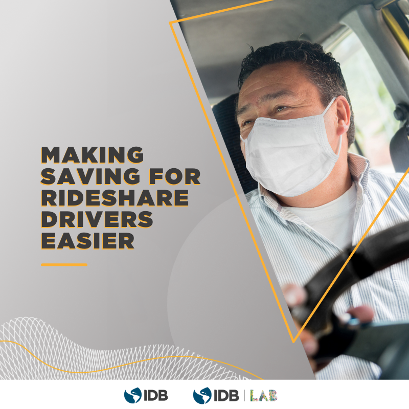 the_IDB's tweet photo. #Rideshare drivers are a staple of our way of life and programs to teach financial skills and provide saving options are increasing their ability to protect their income. See what we’re doing with @IDB_Lab and @thebeatapp to move this forward. https://t.co/pxa0GjU5jg https://t.co/4KmSPpIG9C
