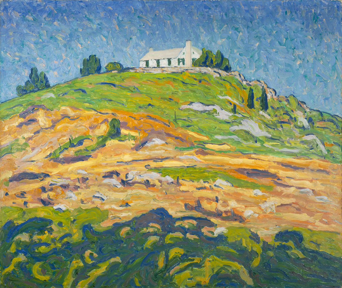 Homo_Curiosum's tweet photo. Allen Tucker (1866-1939, American)
THE RISE
not dated
Oil on canvas, 77.4 x 91.4 cm.
Phillips Collection
#Postimpressionism #Museum #Landscape #BeauxArts  #Kunst #Malen #Paintings #Pittura #Peintures #HistoriaDelArte #Artwork #Tucker #AmericanArt #PhillipsCollection https://t.co/9qYiqQpFwc