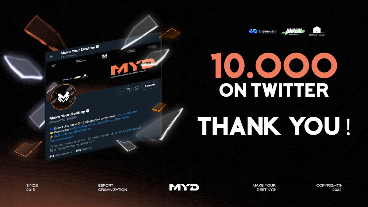 teamMYD's tweet photo. En ce jour de #fetenationale 💙🤍❤️
Dix-mille raisons de vous aimer, dix-mille raisons de vous remercier, dix-mille soutiens qui nous font crier "Merci !"
🫶🎊
#MYDominate #14Juillet #Twitter #10kTwitter https://t.co/zg0x6BMnw7