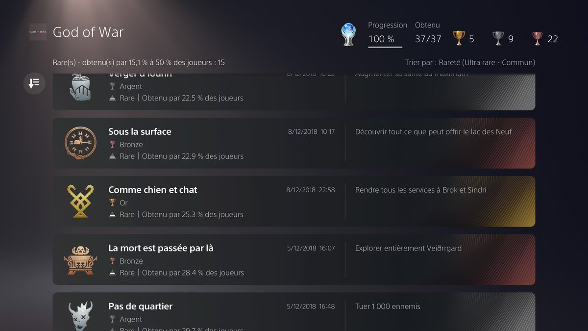 EctoblasterLiam's tweet photo. God of War : Sous la surface 🥈
Destiny 2 : Montrez ce que vous valez 🏆
#PS5Share #ExtraTrophées @PlayStationFR https://t.co/OV8m67zZ58