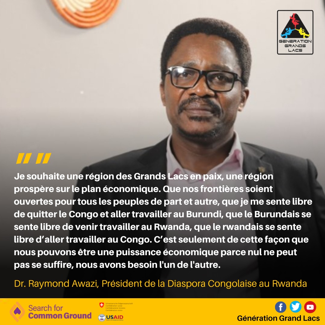 RadioGgl's tweet photo. #GGL Génération Grands Lacs. Dr Raymond Awazi, Président de la diaspora congolaise au #Rwanda s’exprimant sur son rêve de la région des Grands. L'intégralité de l'entretien à travers ce lien https:// https://t.co/LMxpVlD3Fv https://t.co/ngD1oTH0aM