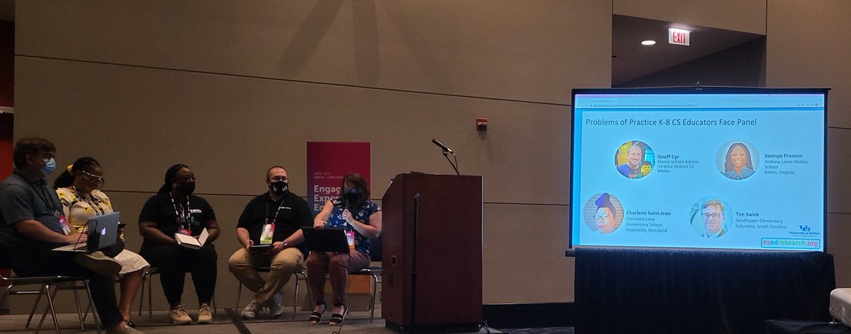 Shoutout to our neighbors #MSAD52 representing #CSforMaine here at #CSTA2022 ! Yay @GeoffCyr 🥳
#CSforAll
#CS4ME