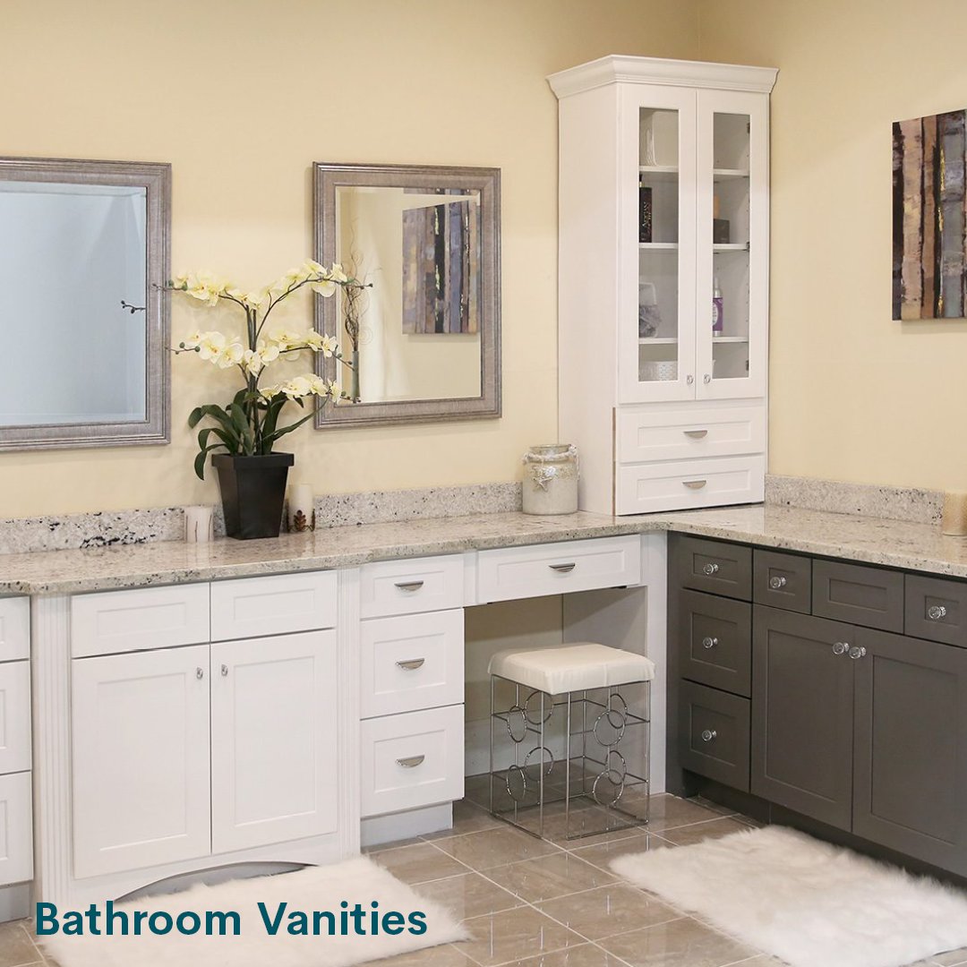 SimplyKitchenUS's tweet image. We can design the perfect bathroom vanity for your home! Talk to a designer today at simplykitchenusa.com  
#simplykitchens #kitchens #cabinet #bathoom