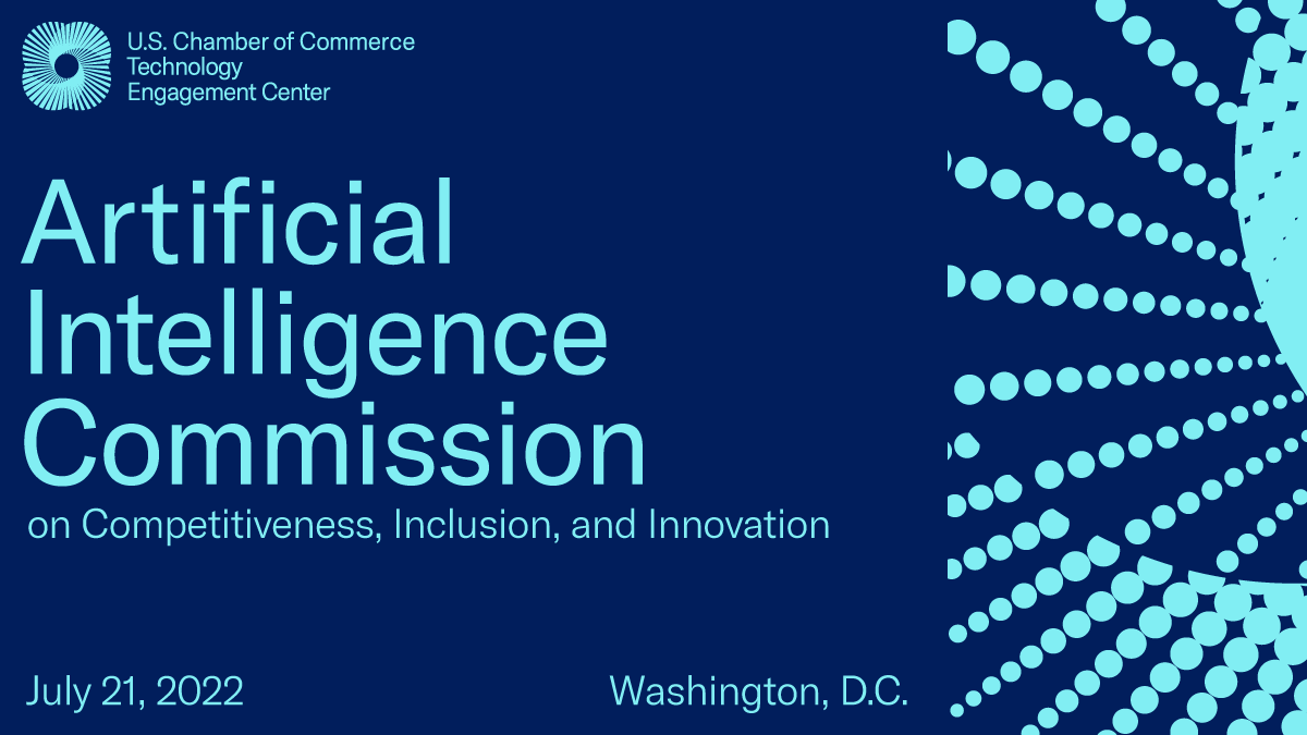THU July 21: Experts will testify on #AI, #intellectualproperty, #nationalsecurity, and more at the <a href="/USChamber/">U.S. Chamber</a> AI Commission's field hearing in Washington, DC. 

RSVP and see our current list of speakers here: events.uschamber.com/LivestreamAICo…