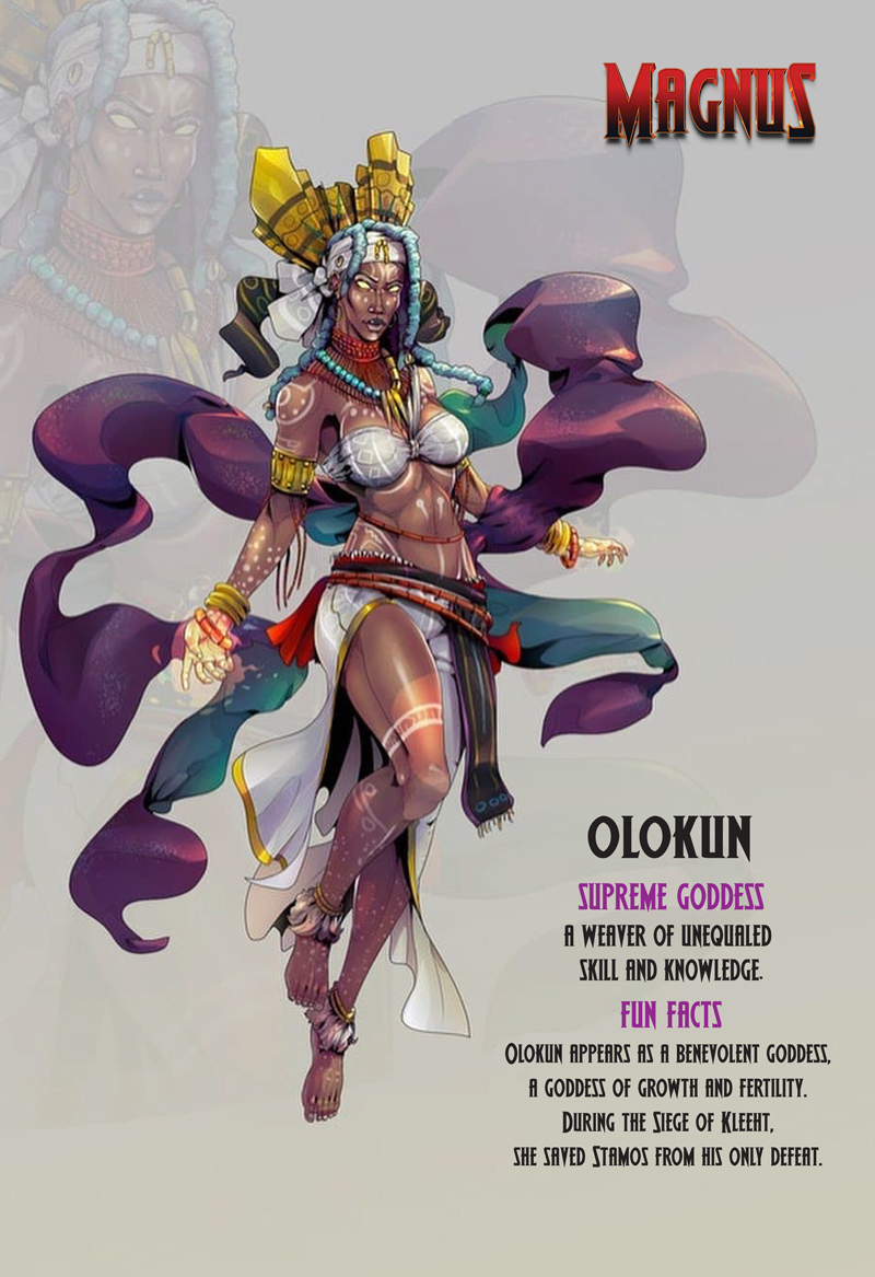 wiseacrecomics's tweet photo. Magnus will delve deep into Yoruba mythology! We will introduce several Orisha gods and goddesses throughout the series. Today, we give you the Supreme Goddess, Olokun. 

https://t.co/Rkj1sQal5n
 
@indiecomicszone @indie_comics @IndieComicsRock
@KickstarterRead @godhoodcomics https://t.co/VKOM2oc577