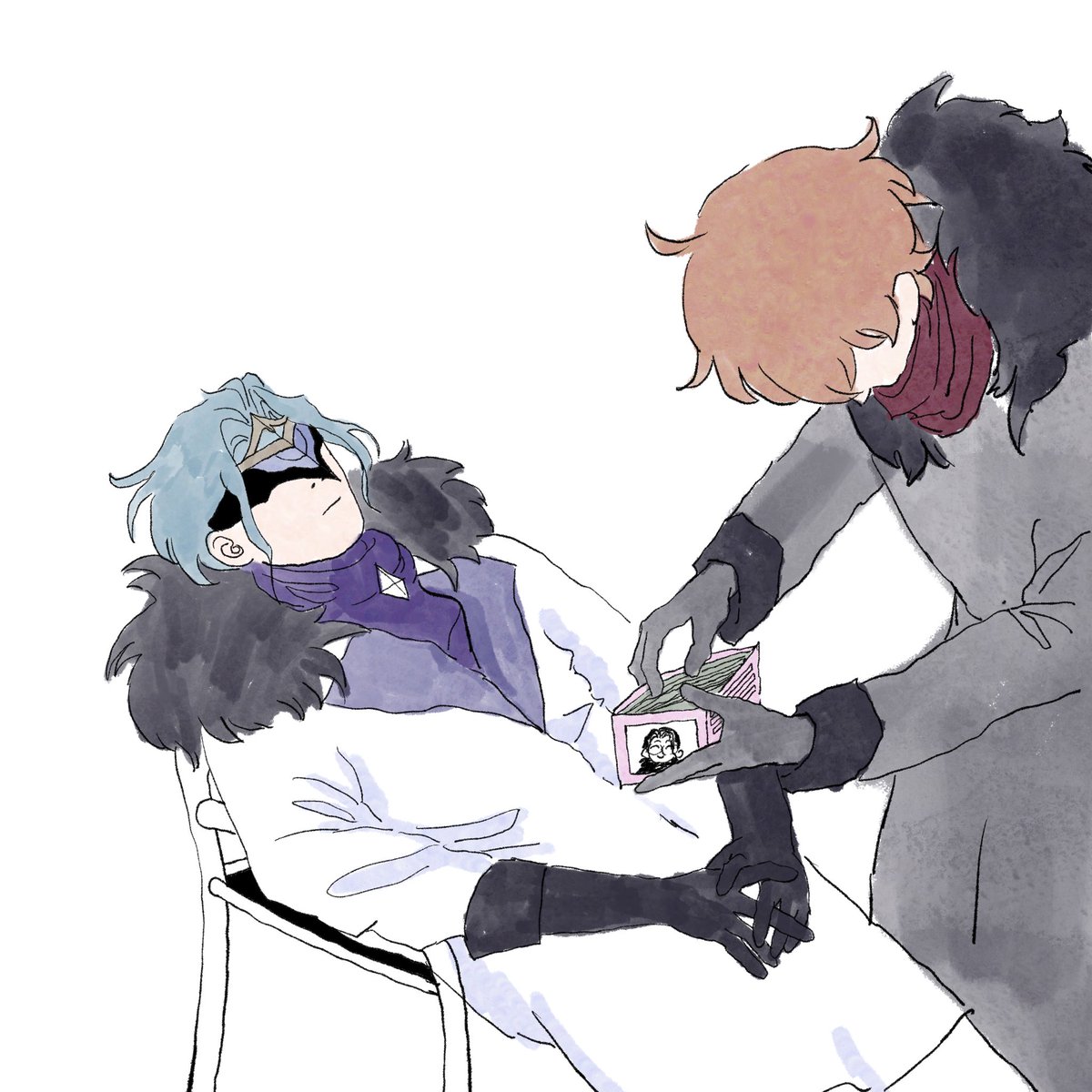 m0rbb's tweet image. dottore's new anti theft mask