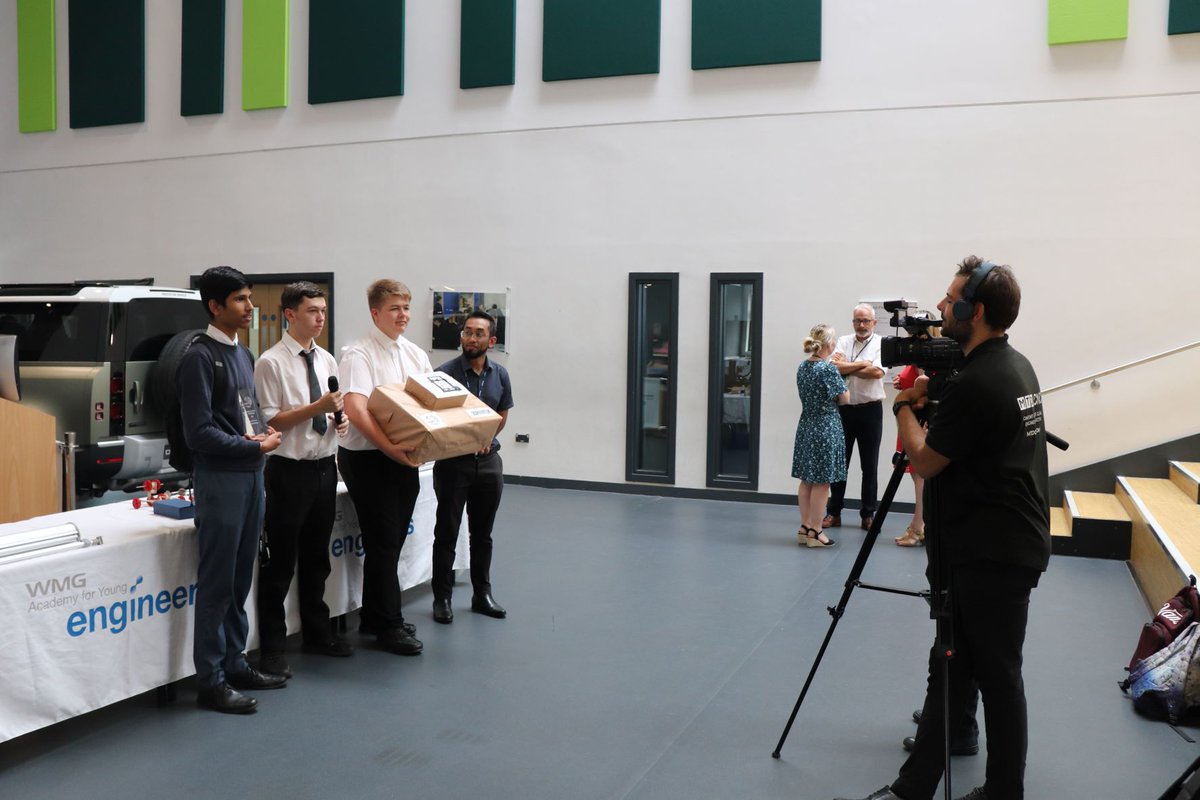 WMGAcademyCov's tweet photo. This we our students won first place in the #DesignMake22 challenge! 

Competing against different schools to build a gravity powered car!

The team won a 3D printer for their amazing work.

A big thanks to the M.A.N. group for organising the event! https://t.co/zLUtBhLiFb