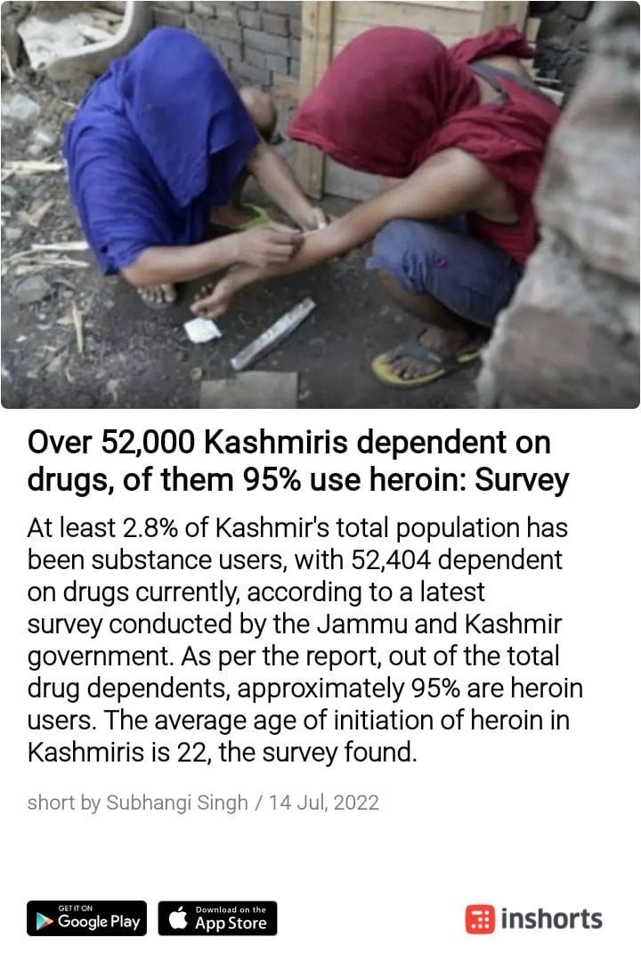 IAmtouseefdar's tweet image. This is what #Pakistan is giving to kashmir.Sending drugs and destroying the future of kashmir. We must stand against Pakistan and it&apos;s allies that are always in a way to destruct kashmir and to push youth to pick up guns. 
#PakistanisaTerrorfactory