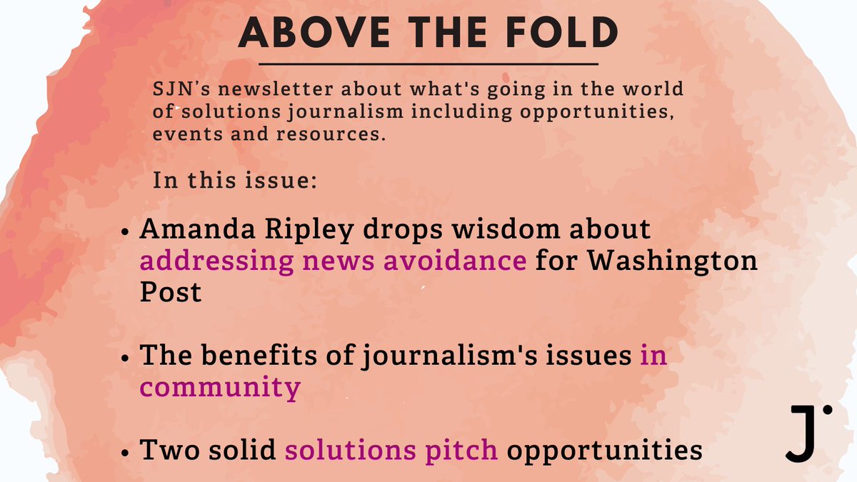 soljourno's tweet photo. Looking for community? @jsamimifarr has you covered.
Looking for humanity? @amandaripley is here.
Want to pitch a SoJo story? @yesmagazine and @ucbsoj have calls.

All that and more in our flagship newsletter, Above the Fold. Read and subscribe here: https://t.co/41kKWc2JL3 https://t.co/WeDQ2h01Sc