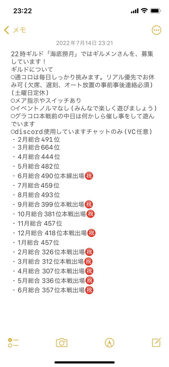 _matsu_game's tweet photo. こんにちは！22時ギルド海底撈月では7月グラコロ明けよりヒーラーさん1名様募集中です
気になった方は是非私までよろしくお願いします🙇‍♂️
 #シノアリスギルメン募集
 #シノアリスギルドメンバー募集中 https://t.co/uNxK29qB3y