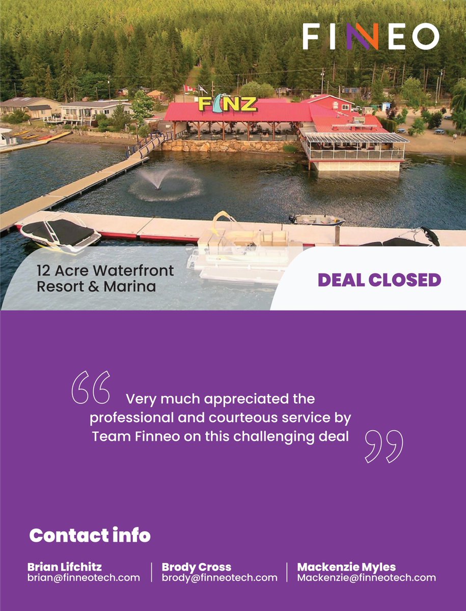 Finneo_tech's tweet photo. Another successful closing by Brian Lifchitz and his team. Finneo's tech-enabled debt advisors continue delivering superior results while saving our clients time and money when transacting on a deal. #cremortgages #crefinance #proptech https://t.co/GR58hfvf9h