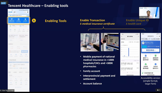 mit_ide's tweet photo. #mitplatforms Dr. Alex Ng, VP @TencentGlobal Healthcare describes #covid medical portal /mobile app platform with 1.2 billion users for factual information, payment, access to records, etc. to complement offline services. https://t.co/Qep7CFrCUK