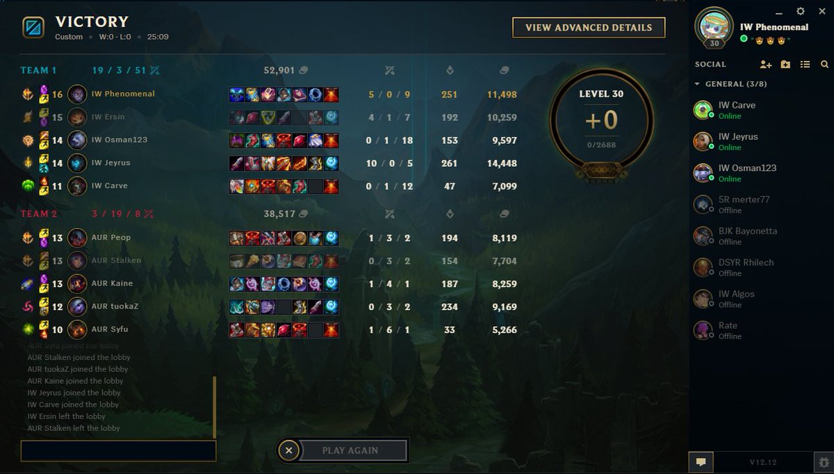 ilk yarıyı 8-1 bitirdik ikinci yarı 9-0 olacak 😅 gg <a href="/AuroraEspor/">Team Aurora</a>